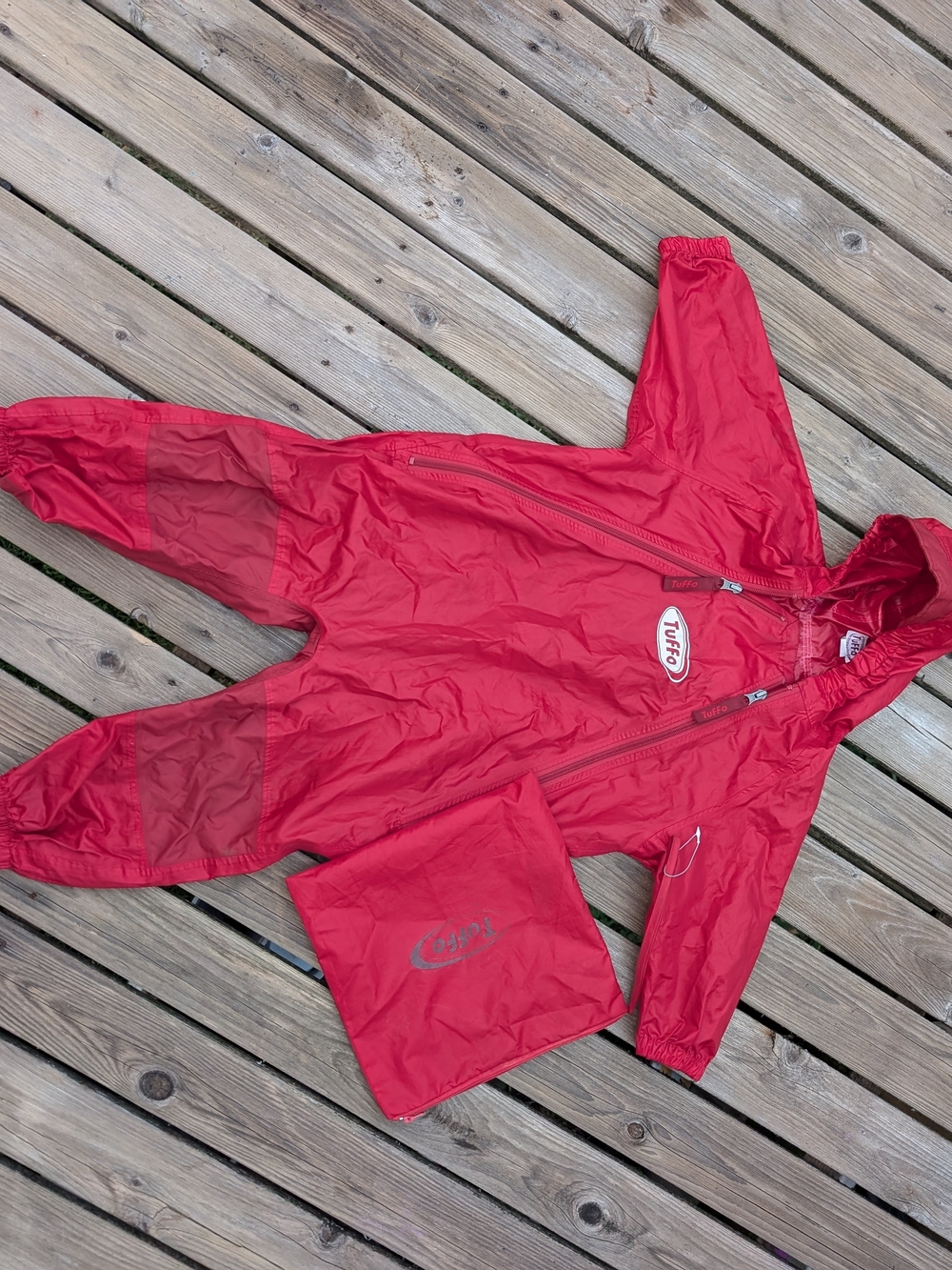 Tuffo Muddy Buddy Waterproof Rain Suit - Red - Size 2T (Excellent Condition)